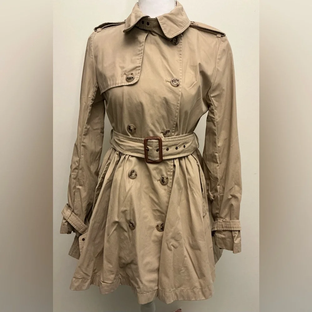 Ralph Lauren Beige Belted Trench Coat